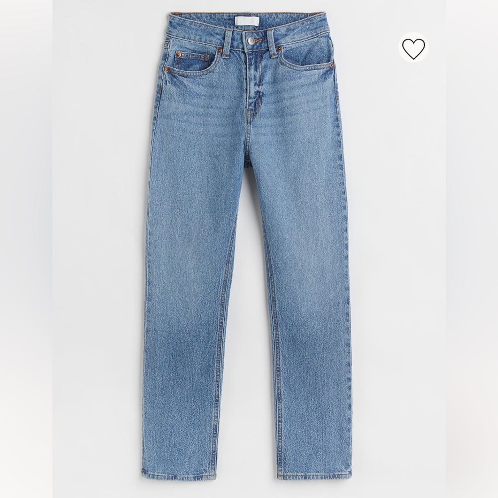 slim straight high ankle mom jeans 14